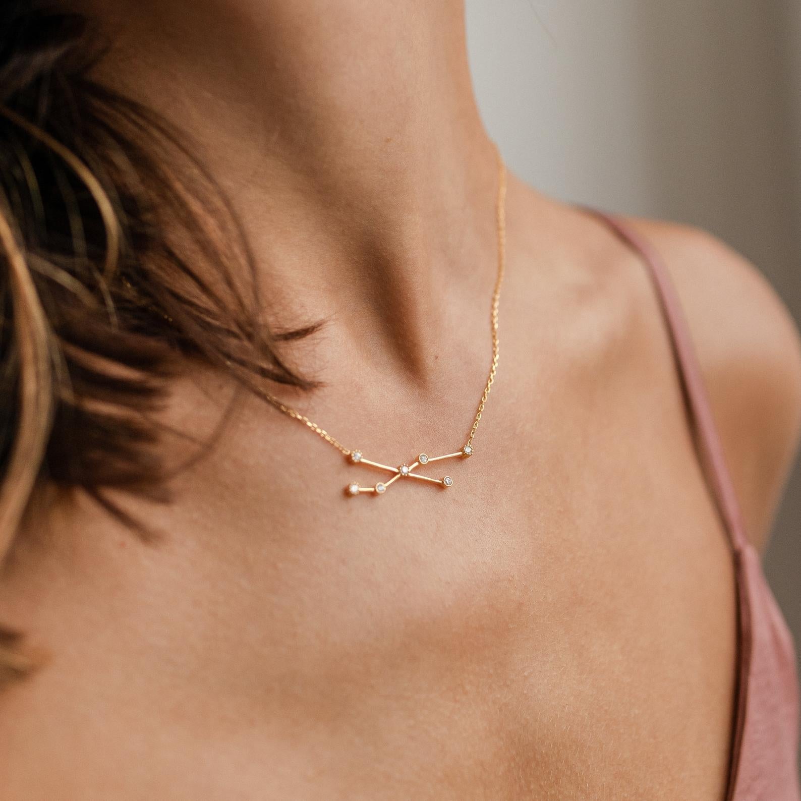 Sparkle Under the Stars: Constellation Crystal Necklace