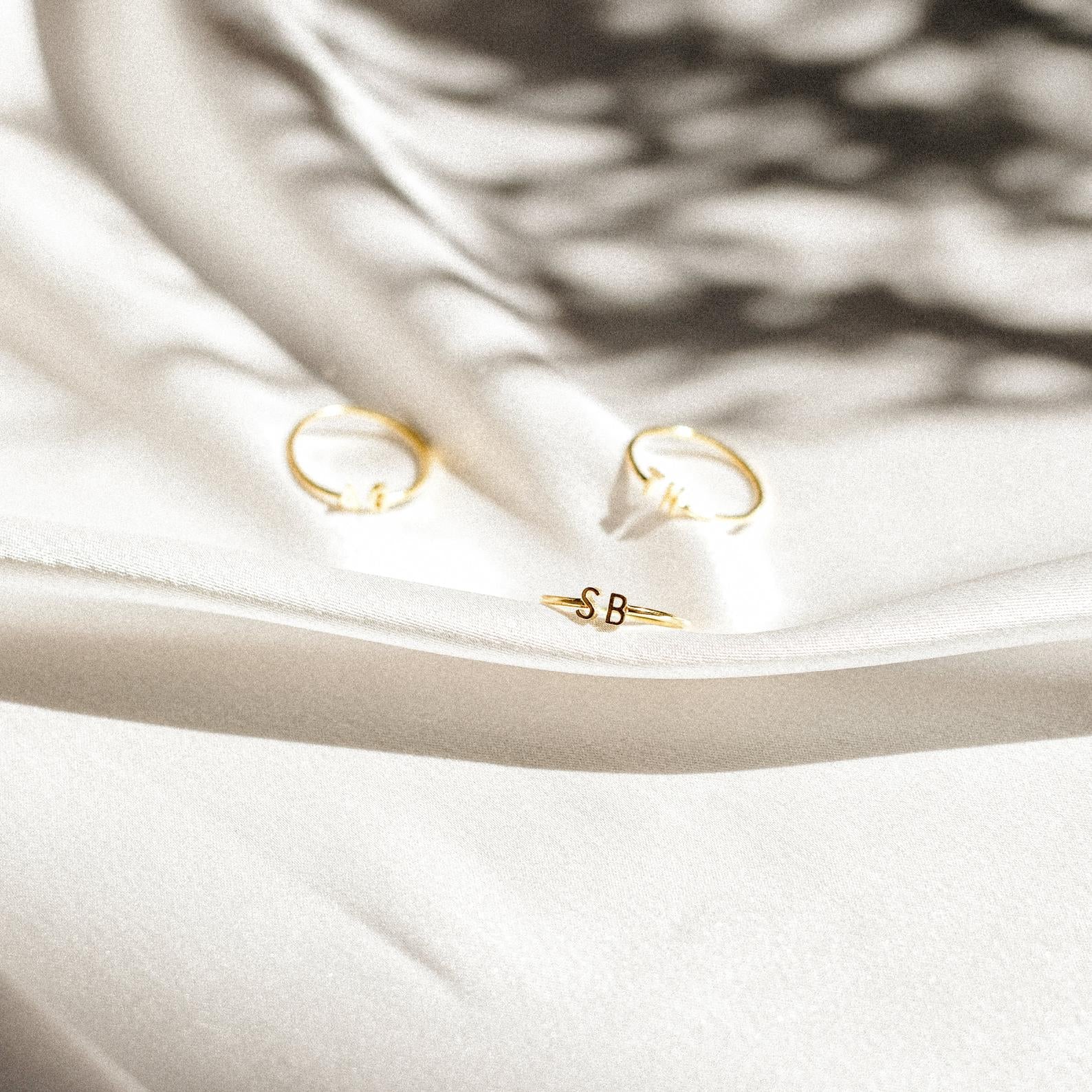 Duo Initial Ring: Personalized Elegance