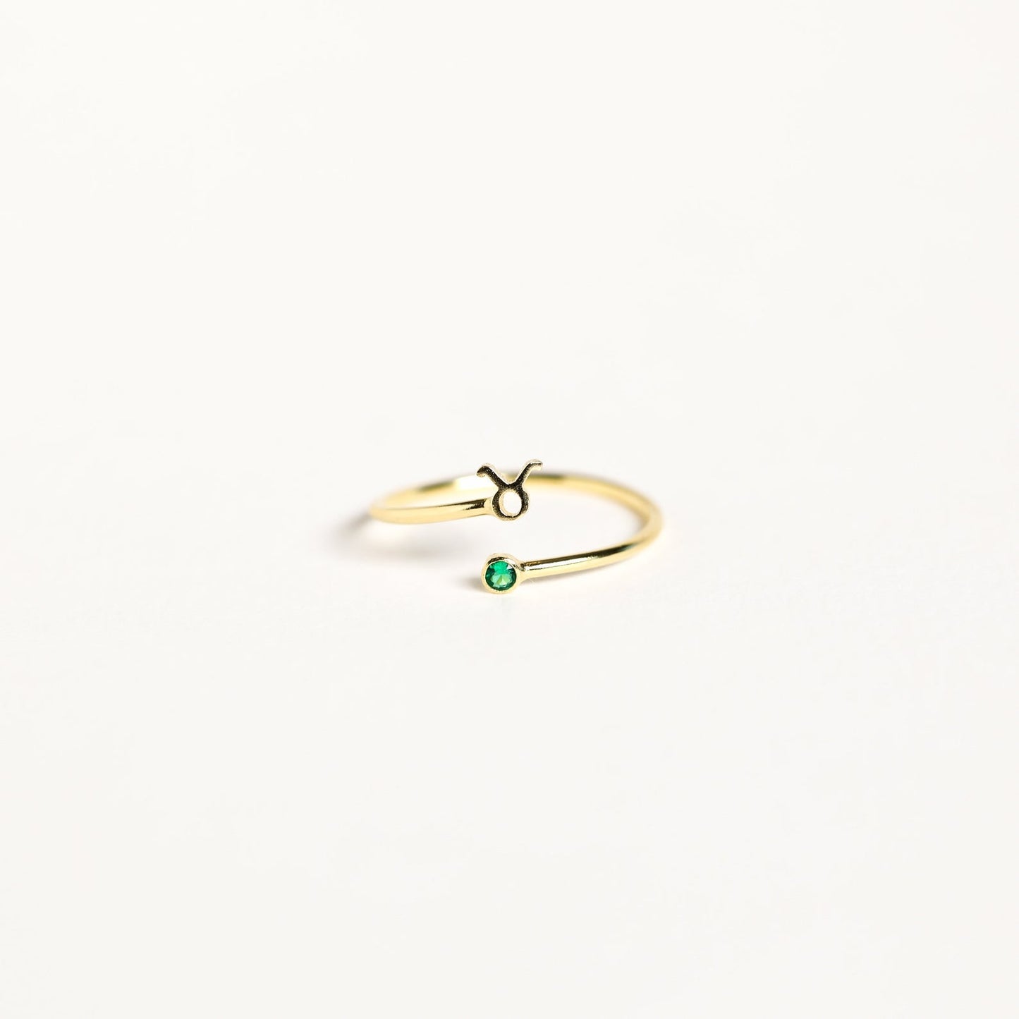 Zodiac Birthstone Ring Sterling Silver