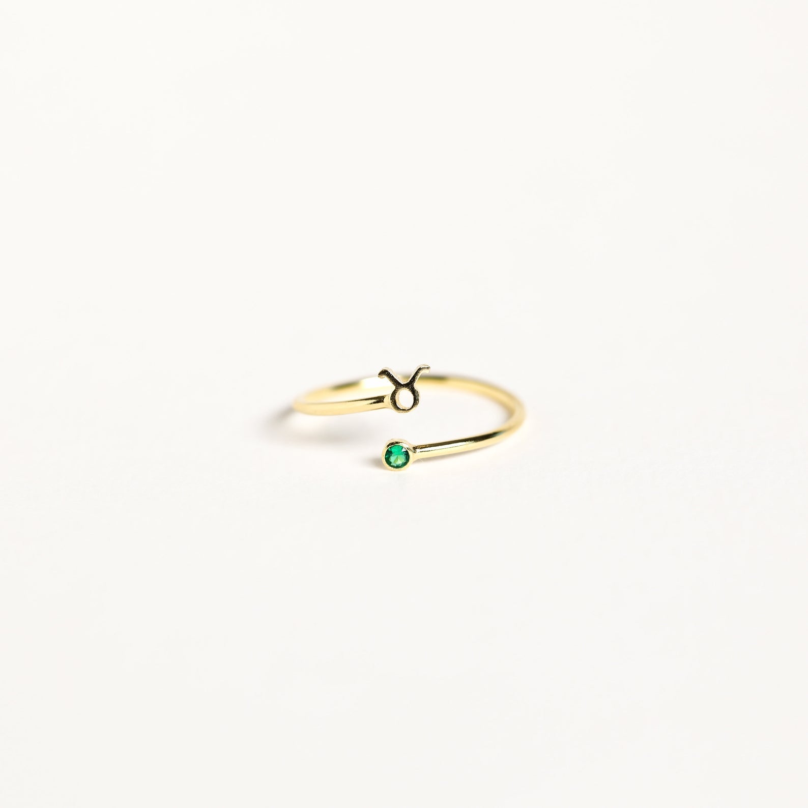 Zodiac Birthstone Ring Sterling Silver
