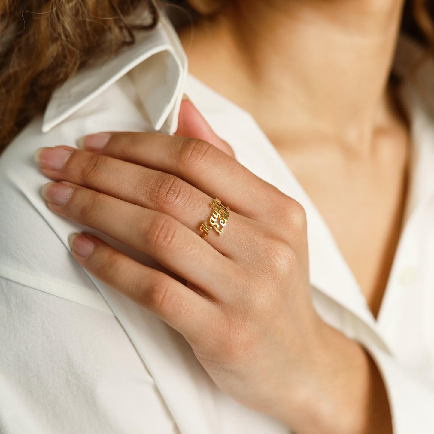 Carry Your Loved Ones Close with our London Duo Name Ring