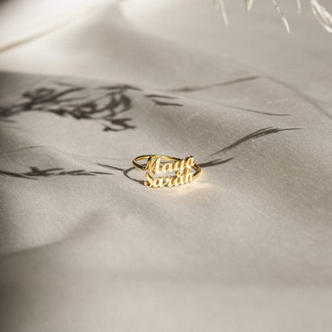 Carry Your Loved Ones Close with our London Duo Name Ring