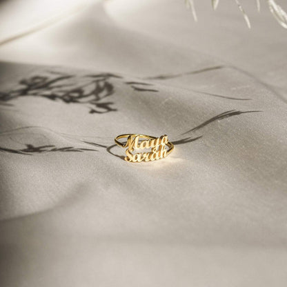 Carry Your Loved Ones Close with our London Duo Name Ring