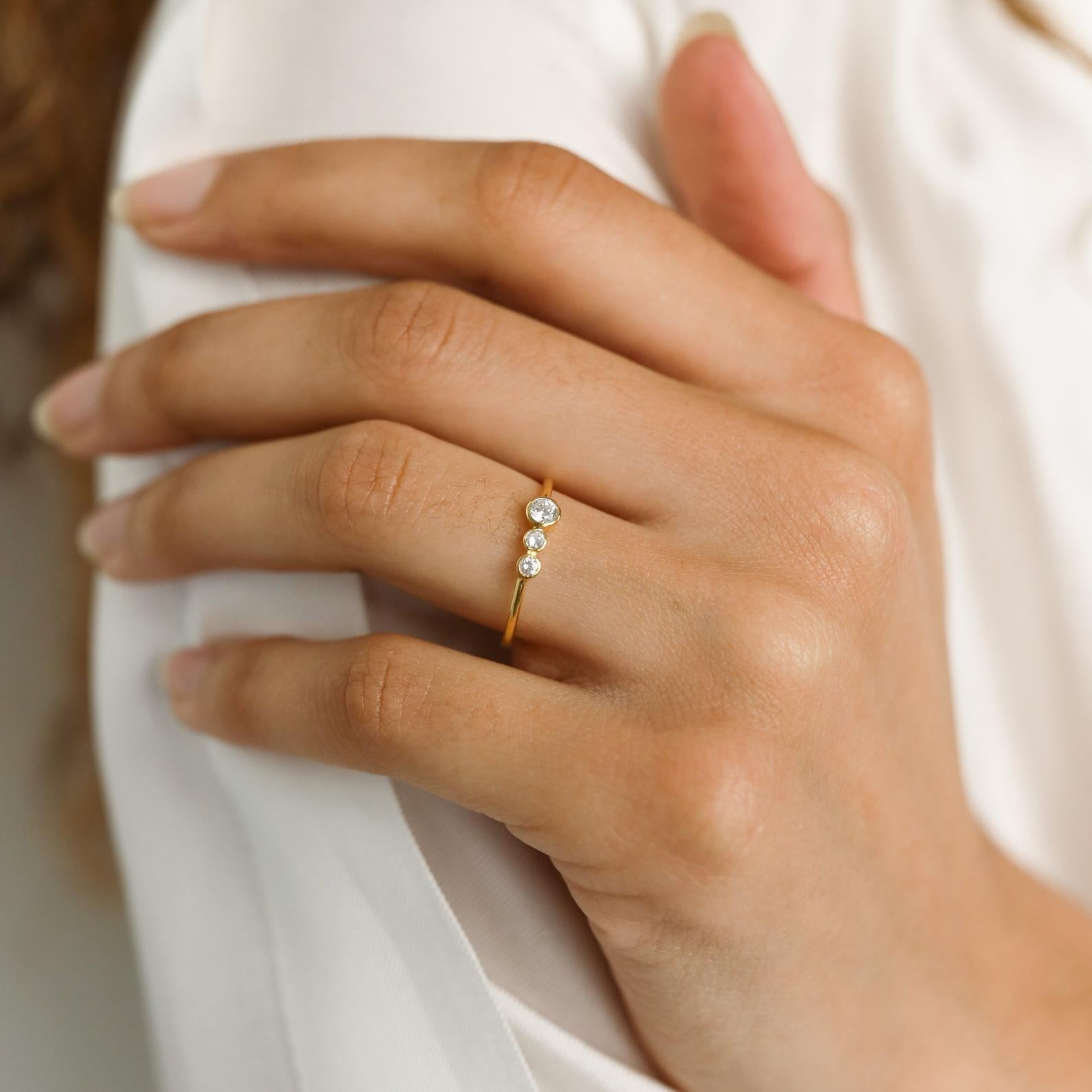 Sparkling Sophistication: Cluster Birthstone Ring