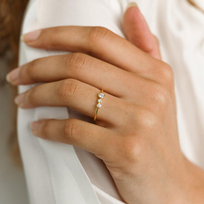 Sparkling Sophistication: Cluster Birthstone Ring