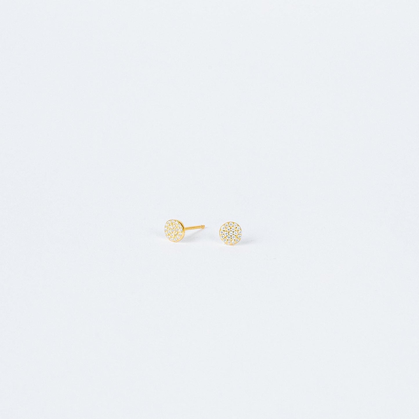 Pave Round Studs