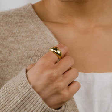 Make a Statement with Our Bold Dome Ring