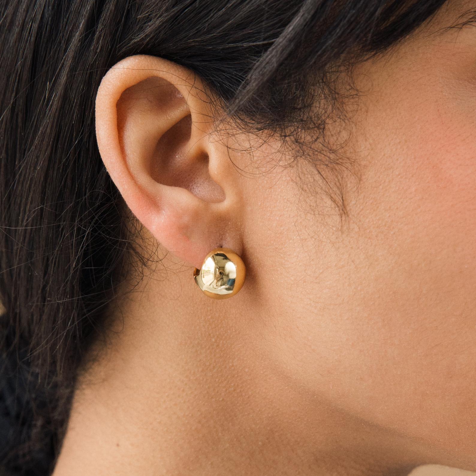 Embrace Retro Glamour: Introducing Our Chunky Ball Hoops