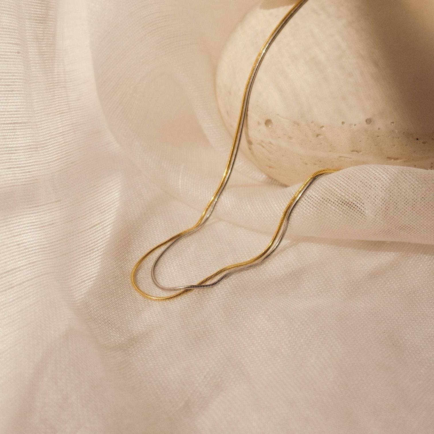 Elevated Simplicity: Alice Thin Snake Chain Necklace