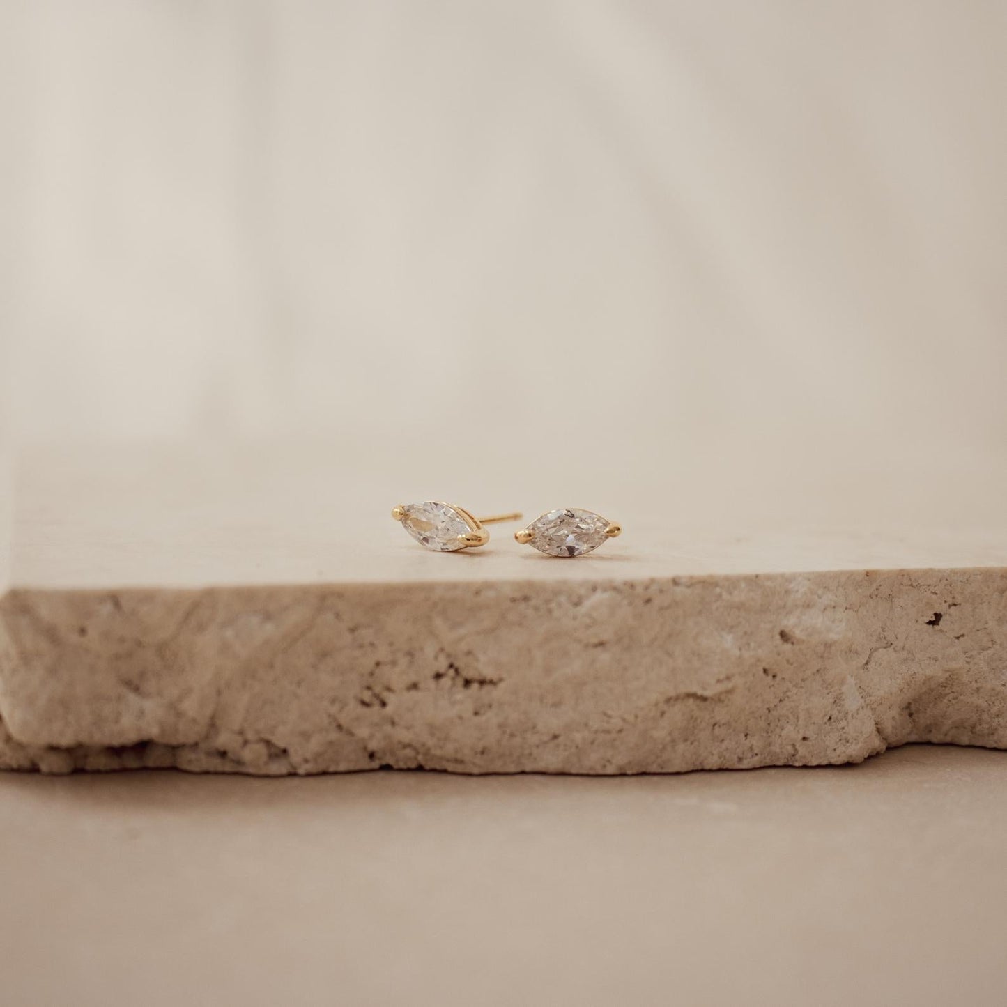 Eternal Elegance: Classic Marquise Diamond Stud Earrings