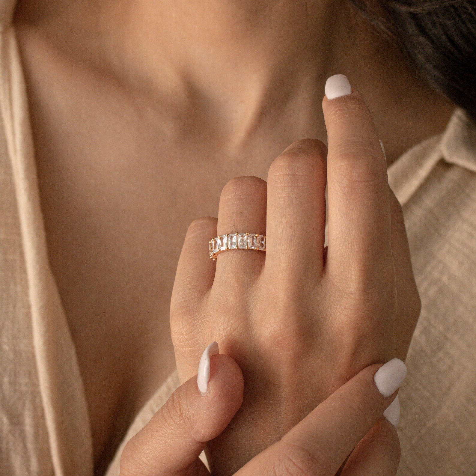 Unleash Your Inner Glamour: Colette Baguette Diamond Eternity Ring