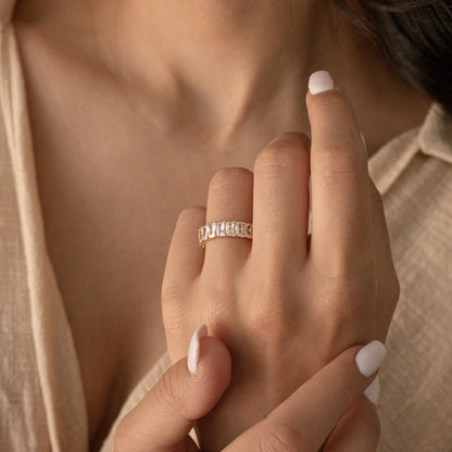 Unleash Your Inner Glamour: Colette Baguette Diamond Eternity Ring
