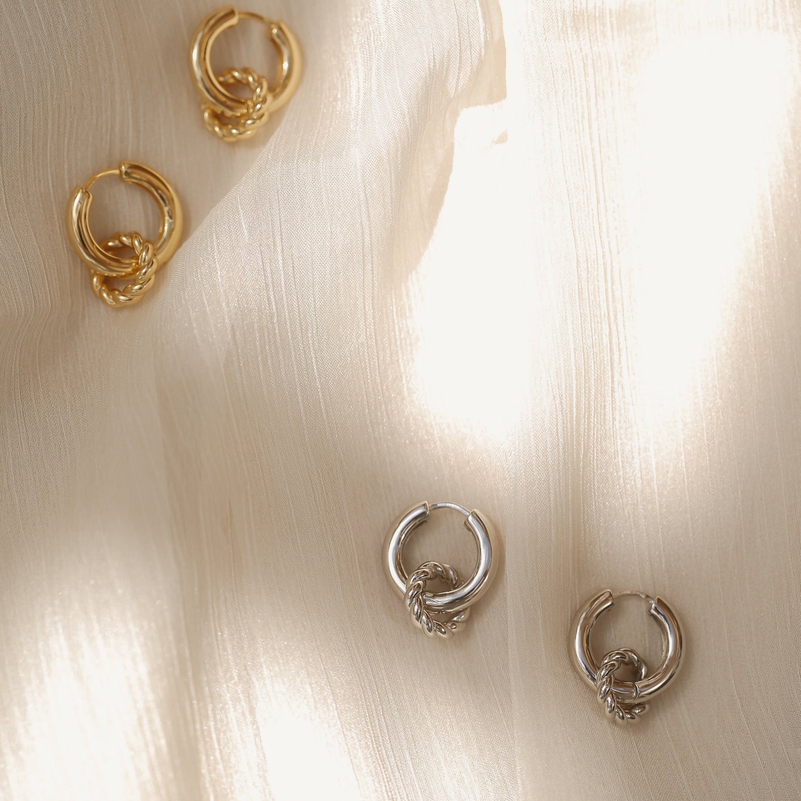 Channel Mediterranean Vibes with Our Claire Duo Hoops