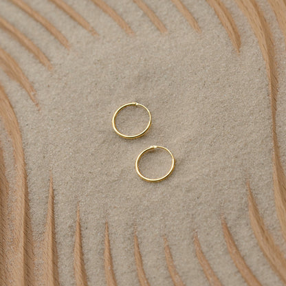 Small Thin Hoops