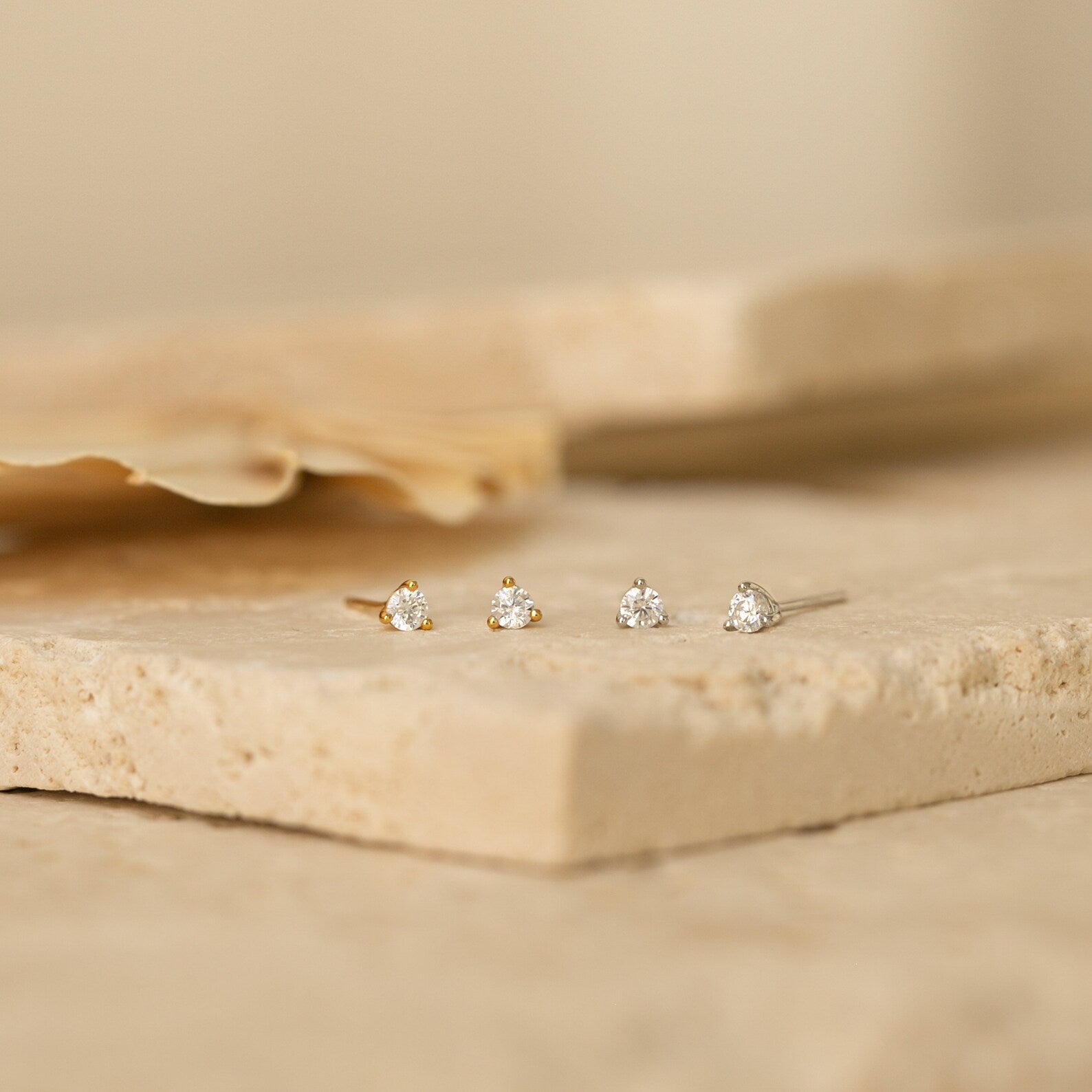 Elena Diamond Studs: Timeless Elegance