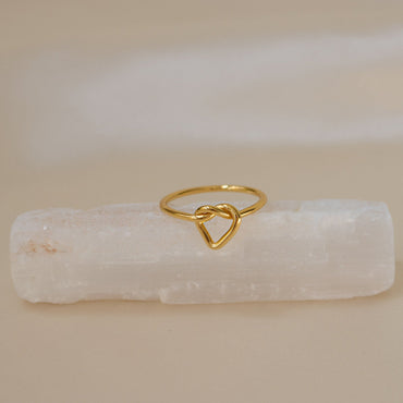 Express Your Everlasting Love with the Love Heart Knot Ring