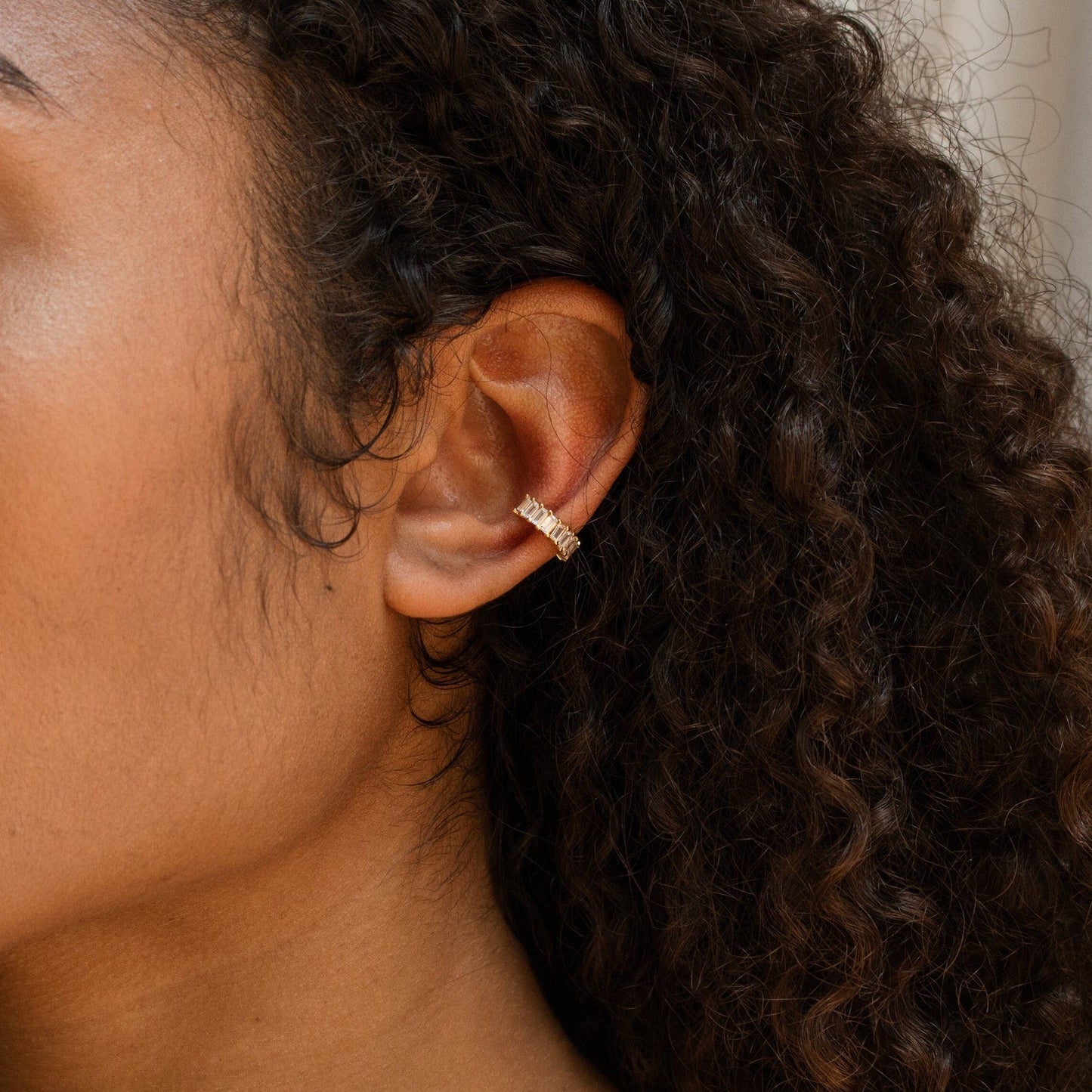 Baguette Diamond Ear Cuffs