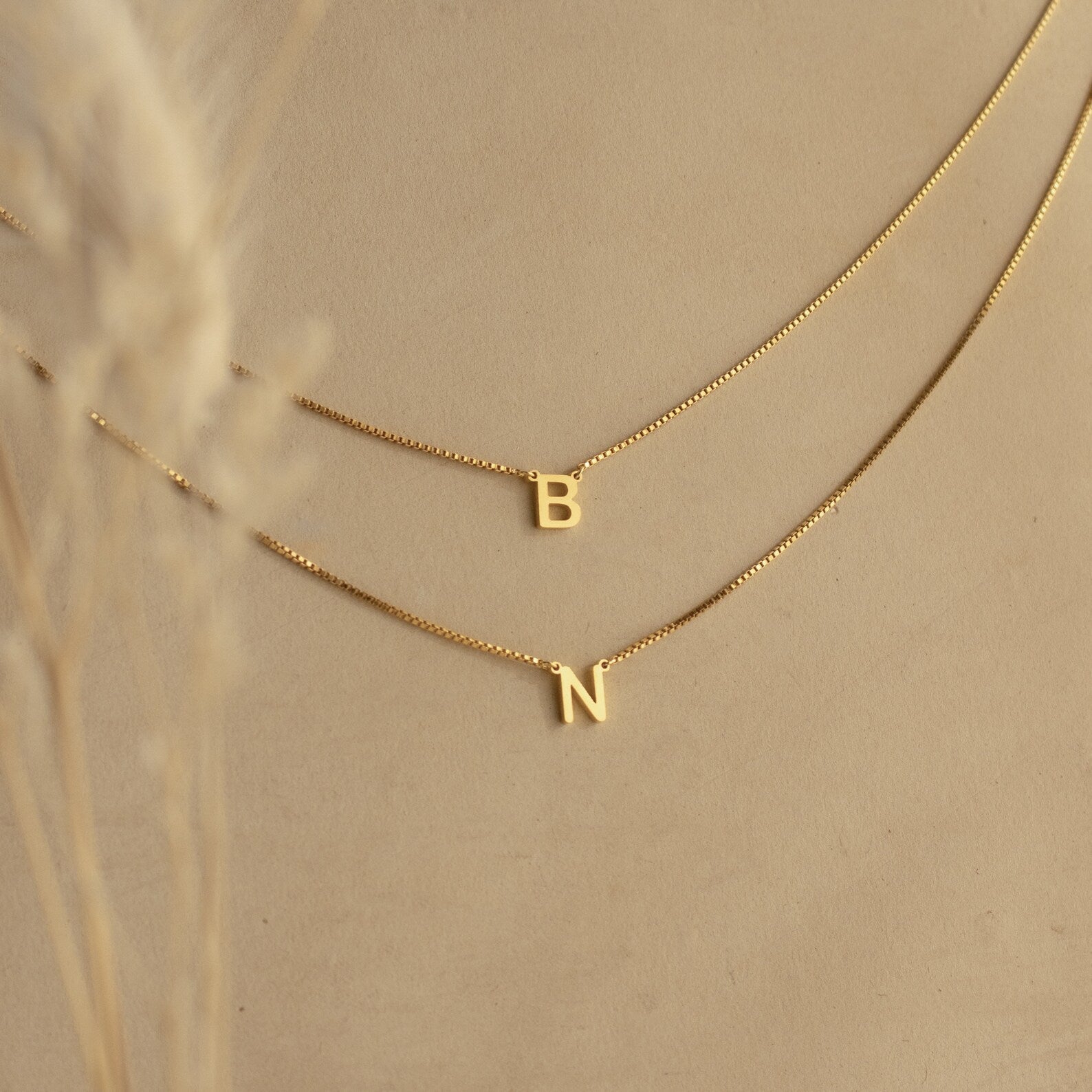 Chic Simplicity: Alice Double Letter Necklace