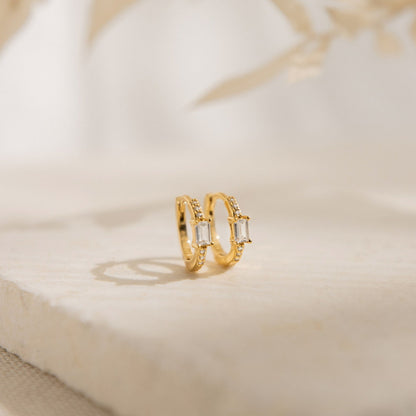 Natalie Pave Huggies 18K Gold
