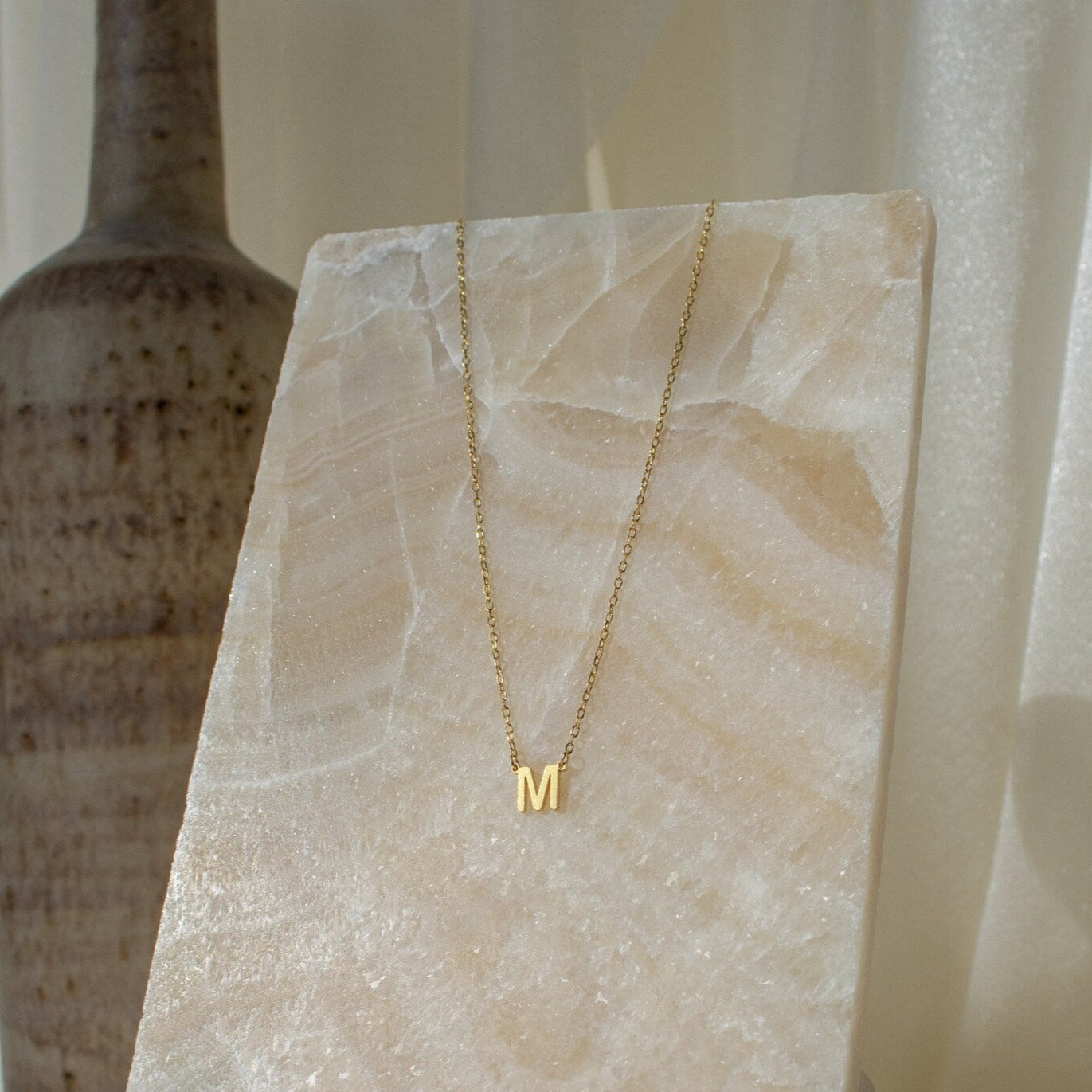 Chic Personalization: Alice Dainty Initial Necklace