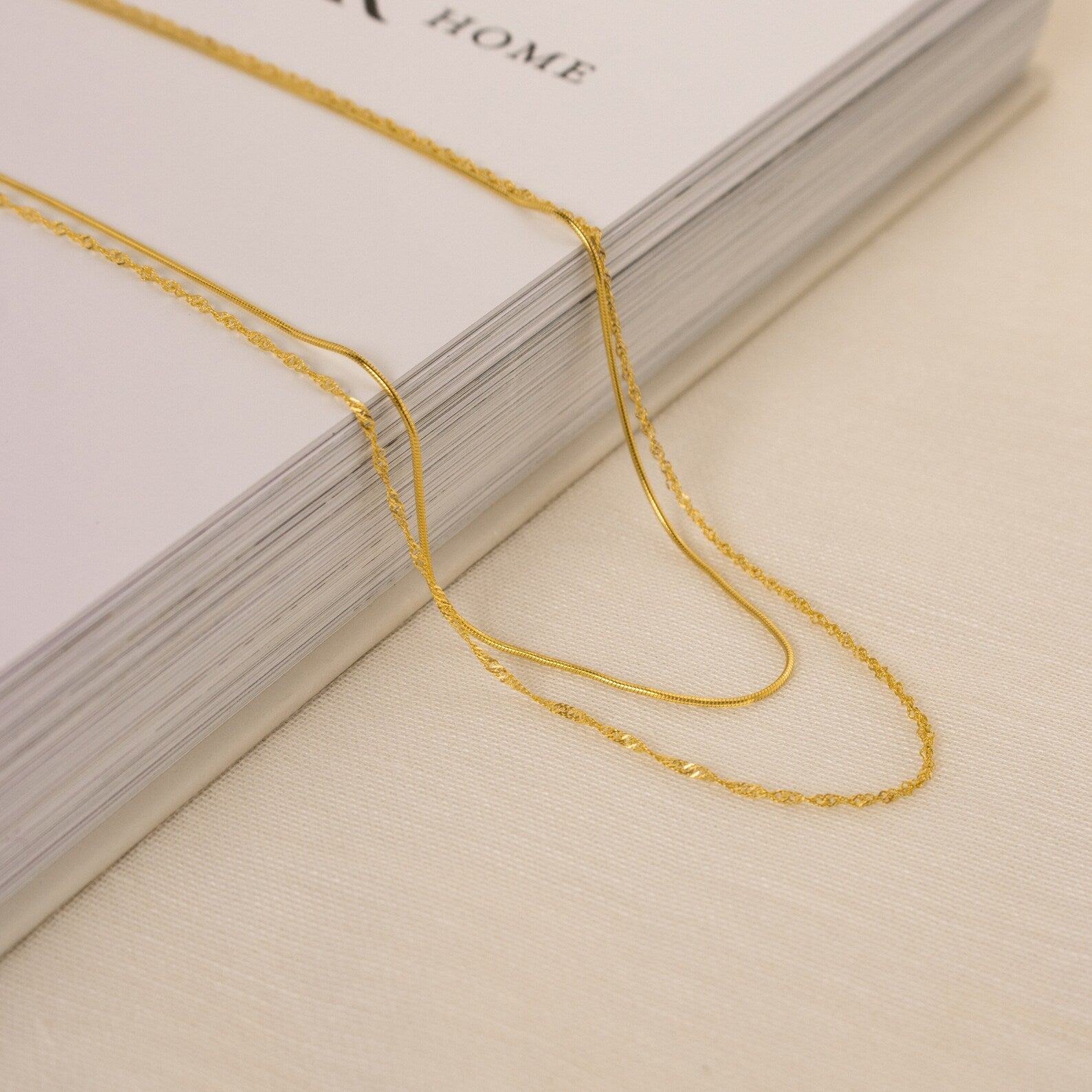 Monet Duo Chain 18K Gold