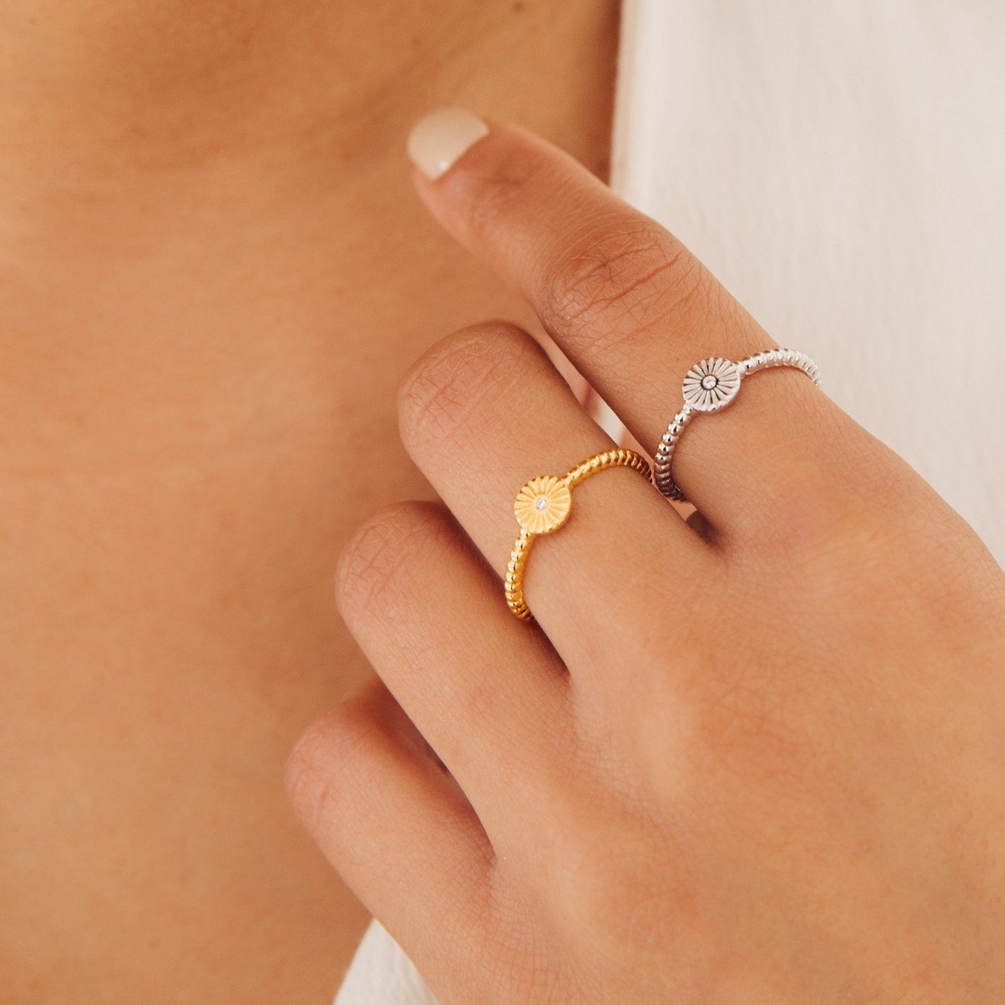 Eden Sun Ring 18K Gold