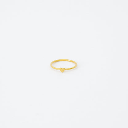 Nala Tiny Heart Ring: Minimalist Elegance for Everyday Stacking
