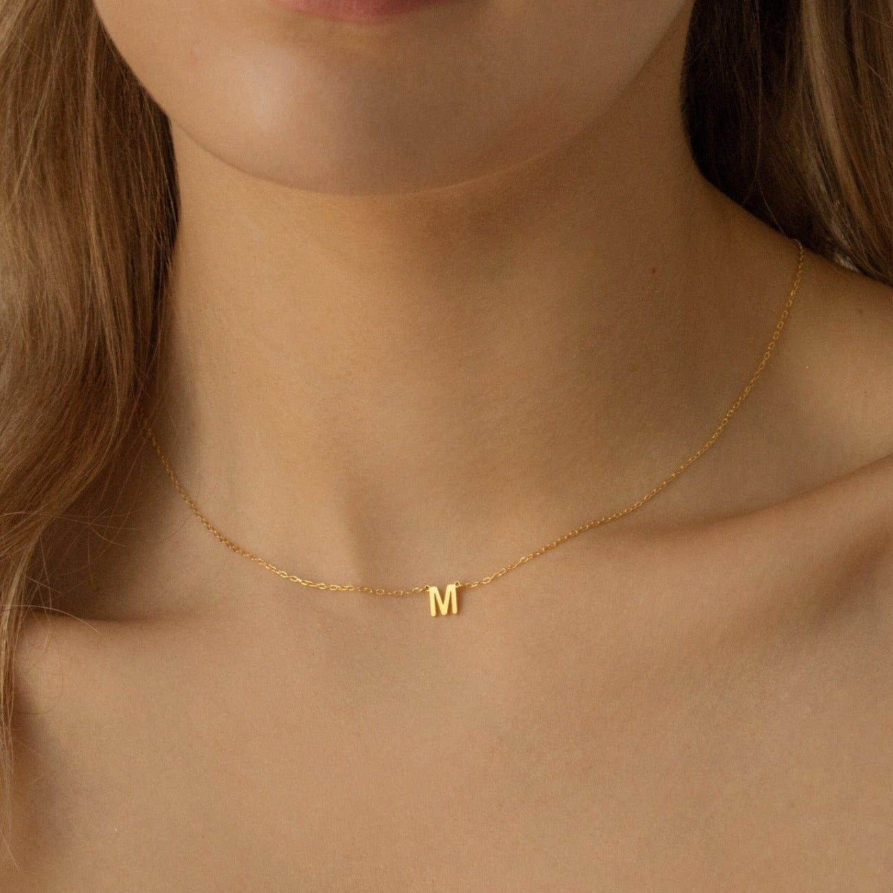 Chic Personalization: Alice Dainty Initial Necklace