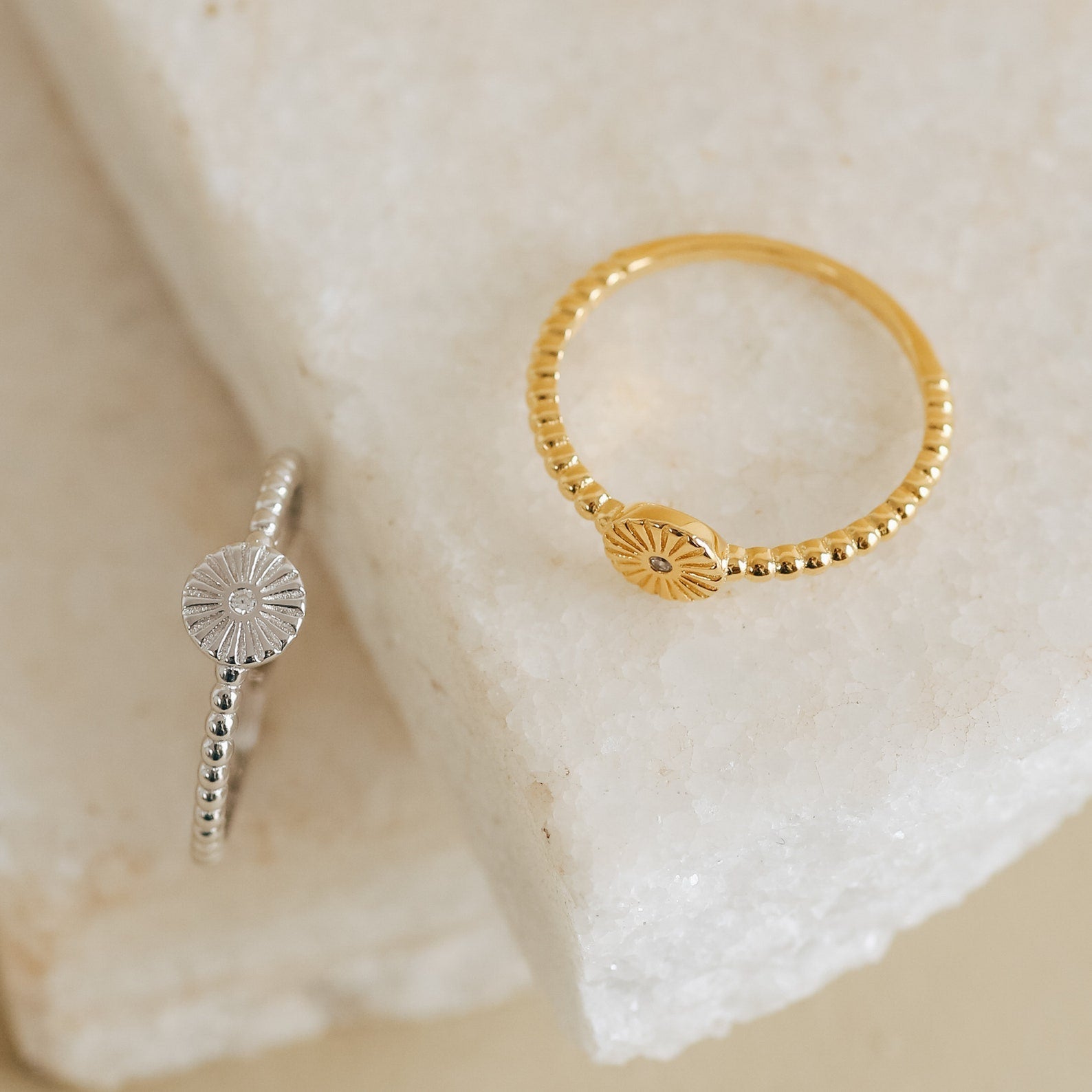 Eden Sun Ring Sterling Silver