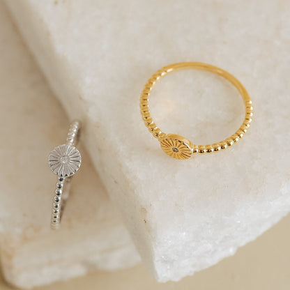 Eden Sun Ring Sterling Silver