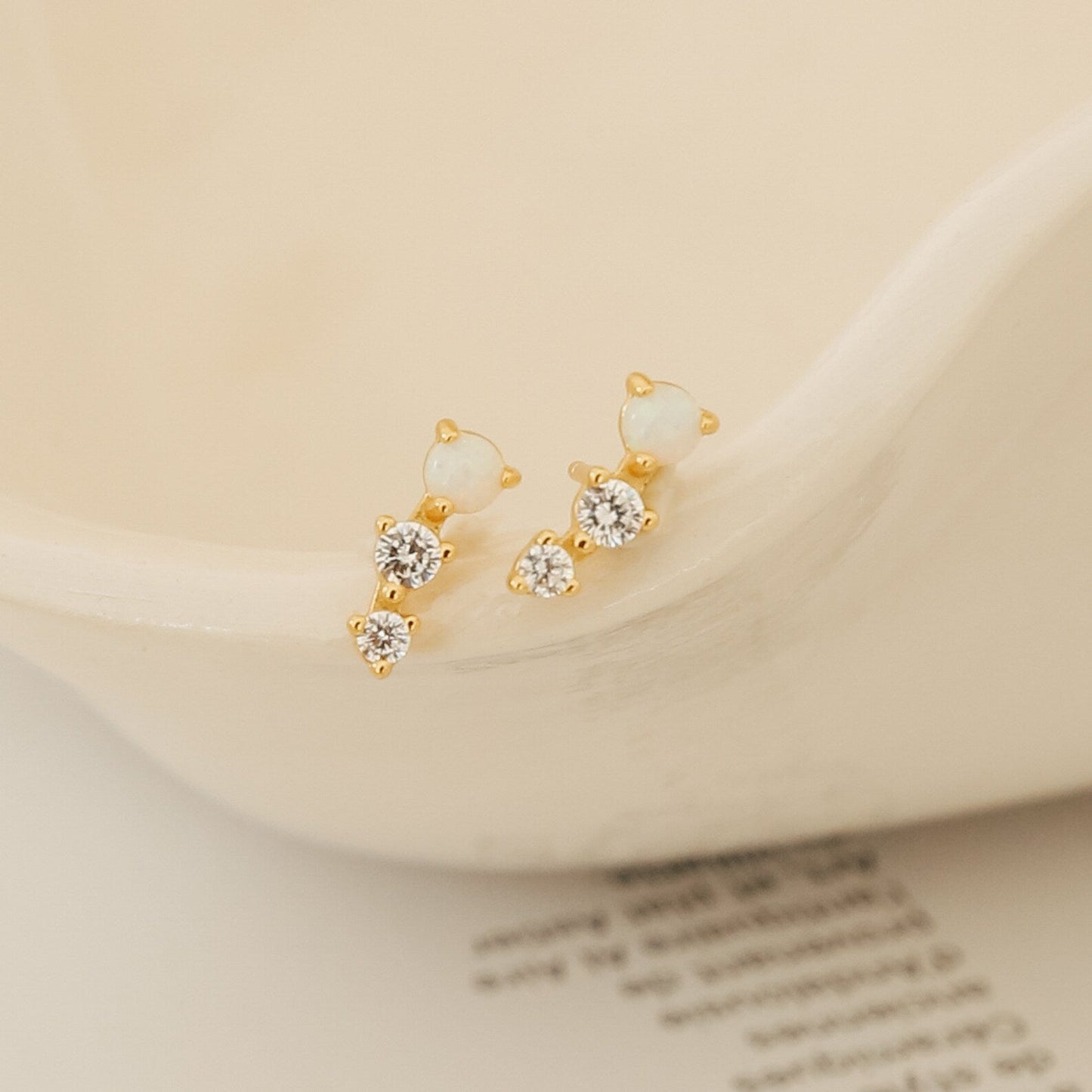 Maeve Opal Studs 18K Gold
