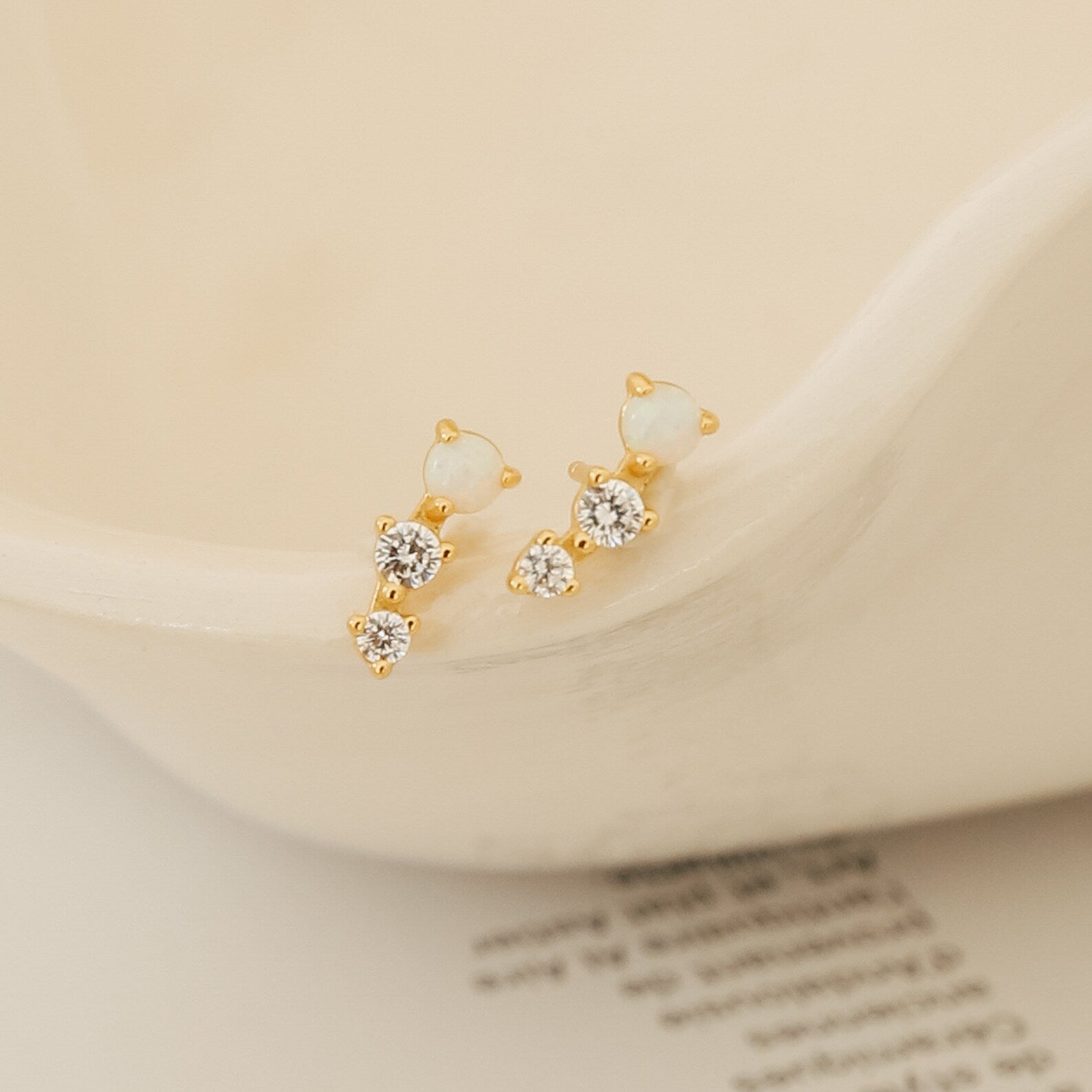 Maeve Opal Studs 18K Gold