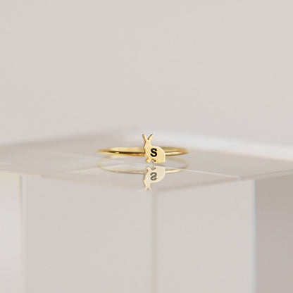 Whimsical Charm: The Dainty 925 Sterling Silver Charm Ring