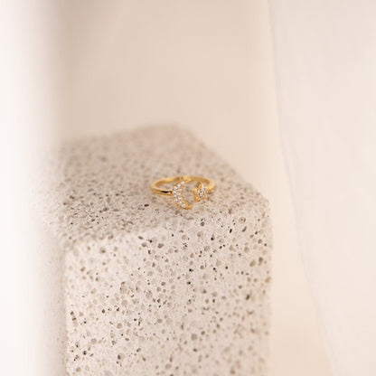 Celestial Harmony: The Pave Star and Moon Ring