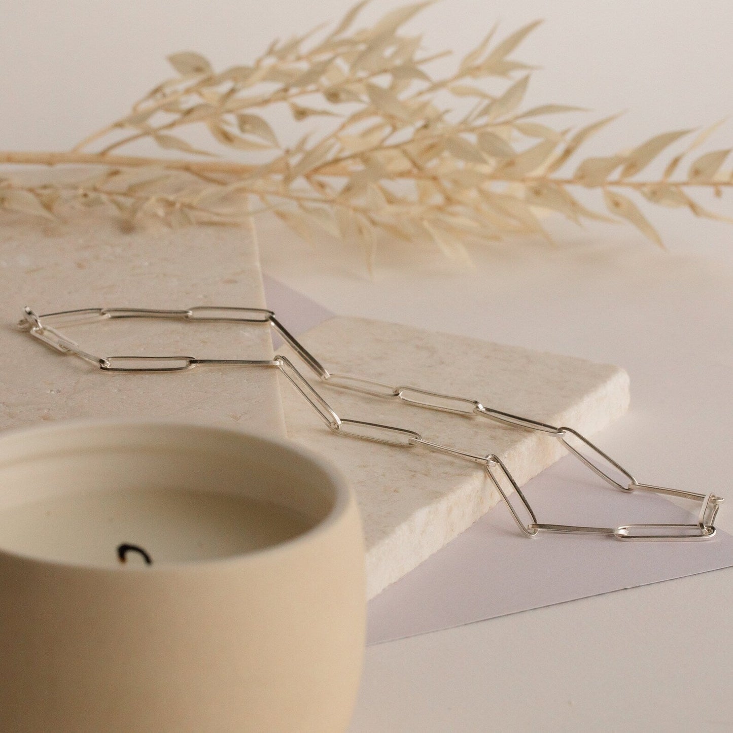 Make a Statement with our Large Link Chain Necklace Sterling Silver