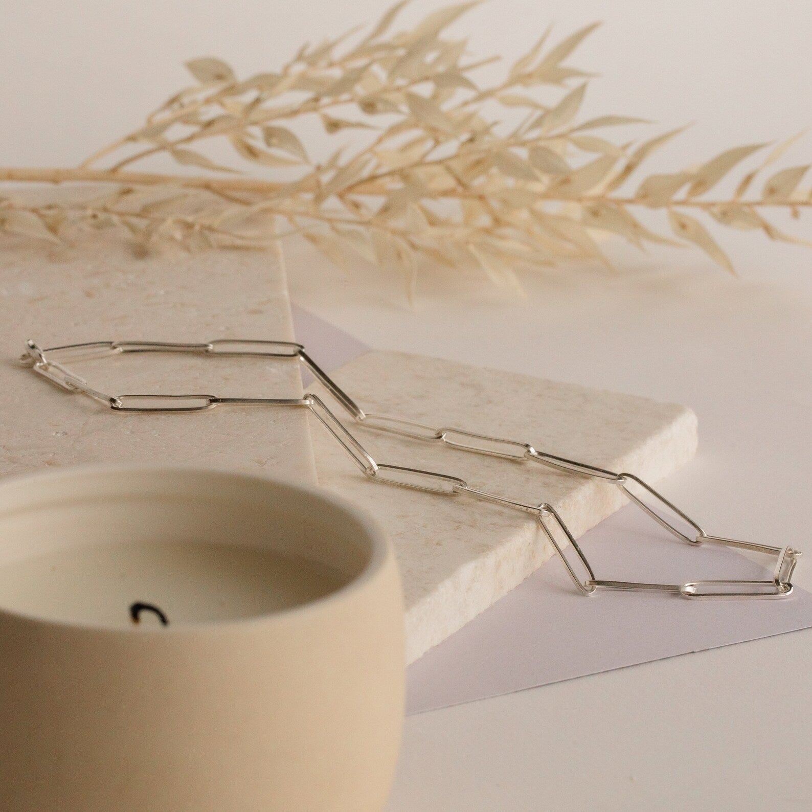 Make a Statement with our Large Link Chain Necklace Sterling Silver