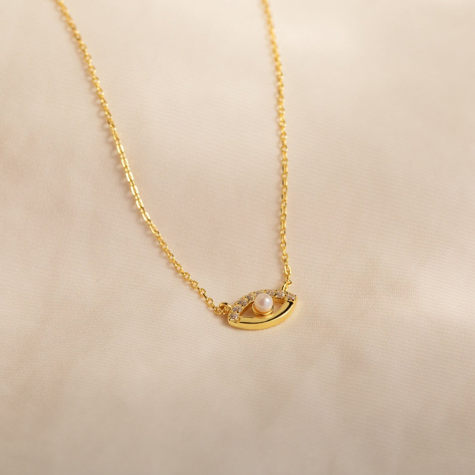 Guardian's Blessing: Evil Eye Diamond Necklace