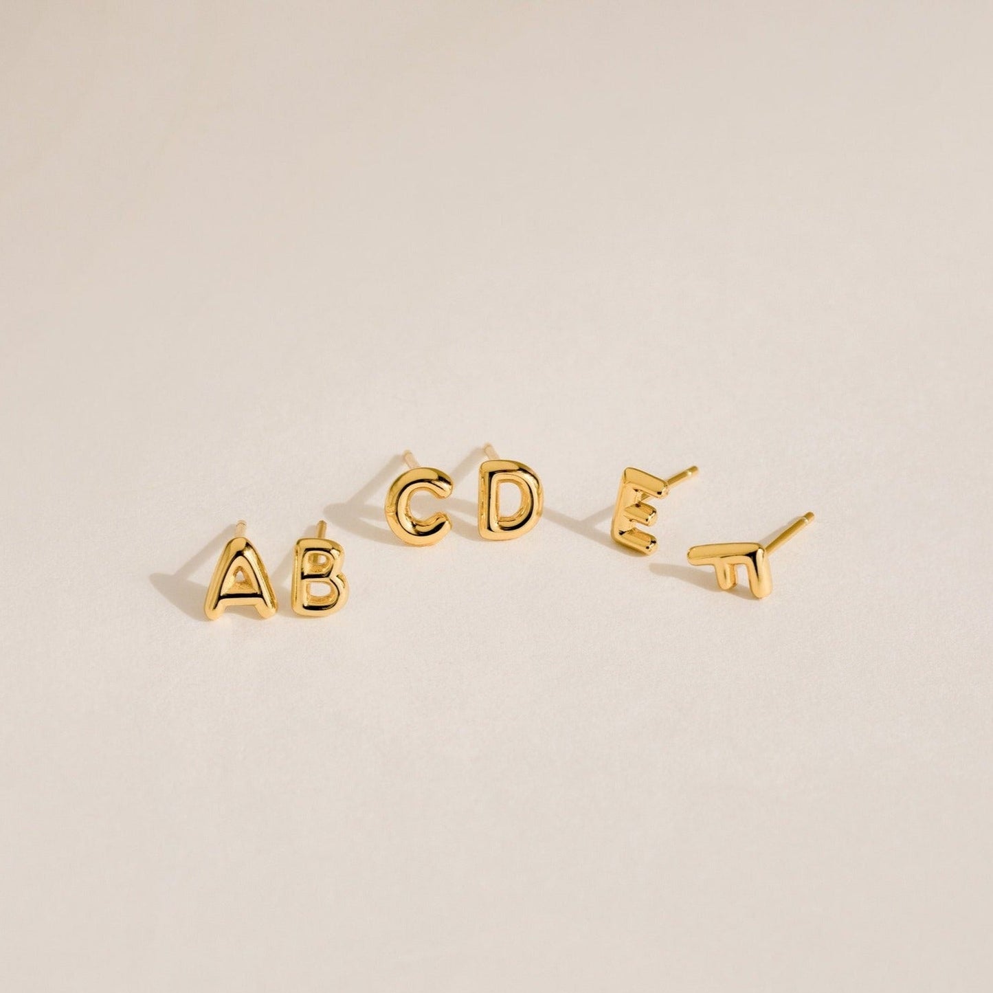 Personalized Elegance: Initial Charm Earrings
