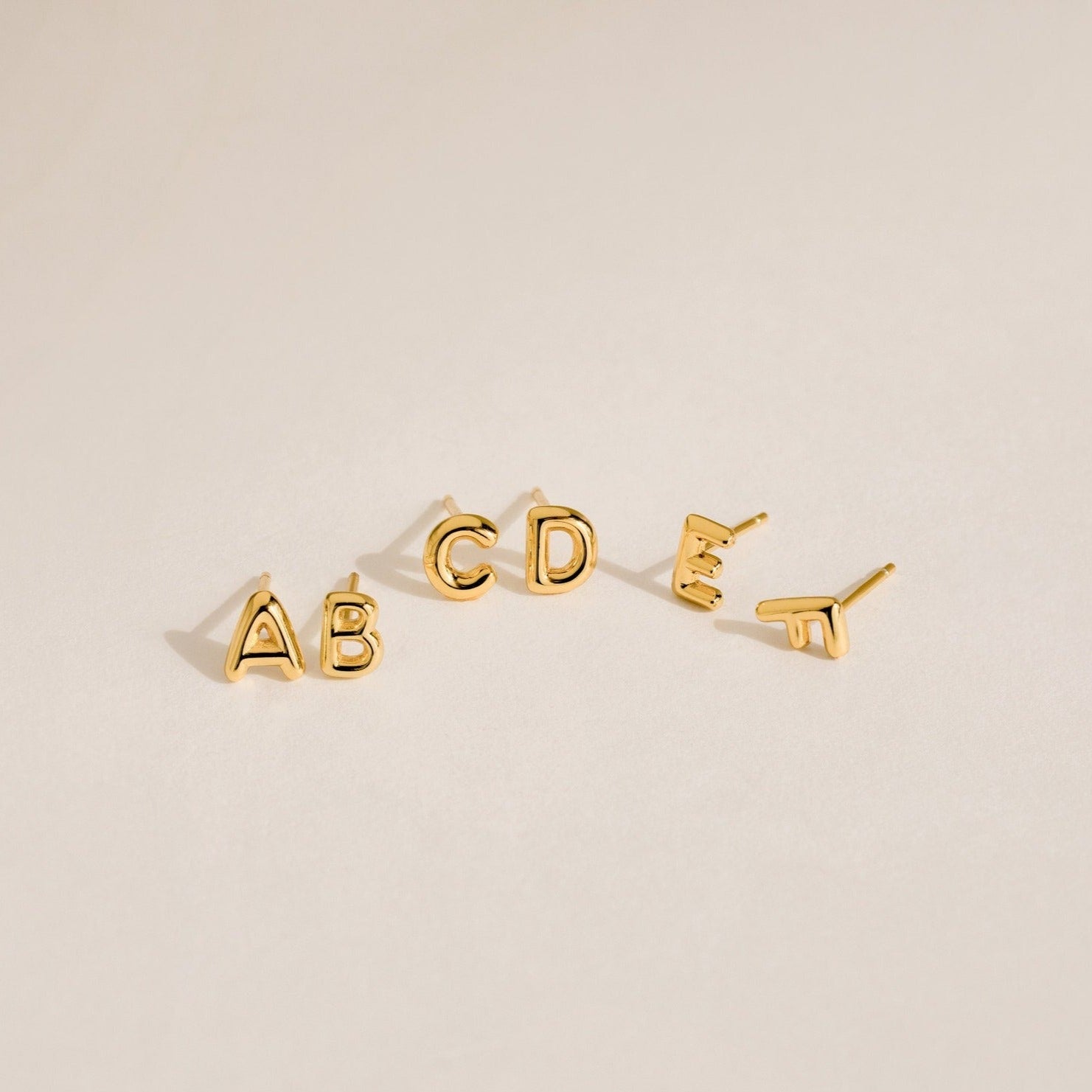 Personalized Elegance: Initial Charm Earrings