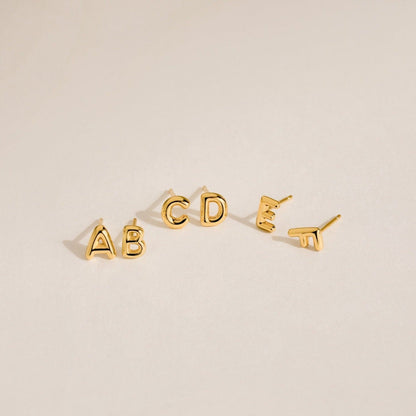 Personalized Elegance: Initial Charm Earrings
