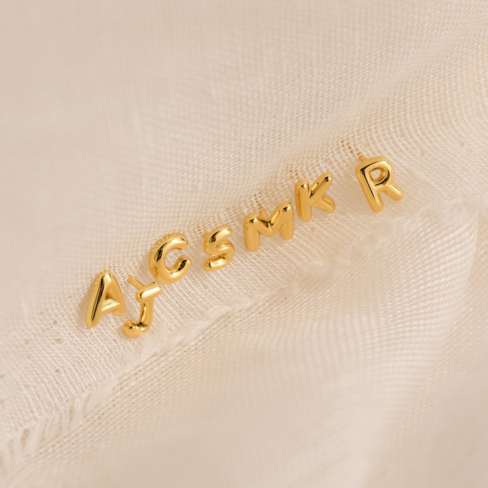 Personalized Elegance: Initial Charm Earrings