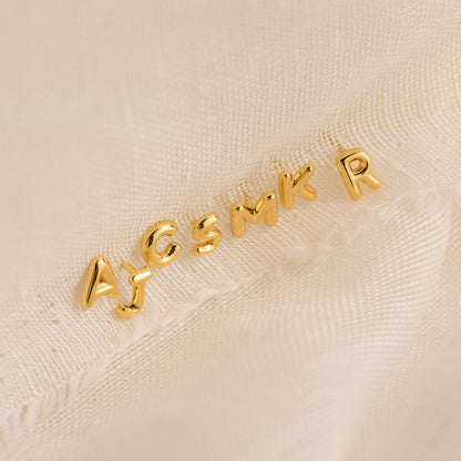 Personalized Elegance: Initial Charm Earrings