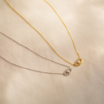 Guardian's Blessing: Evil Eye Diamond Necklace