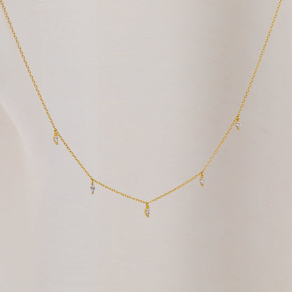 Marquise Station Necklace