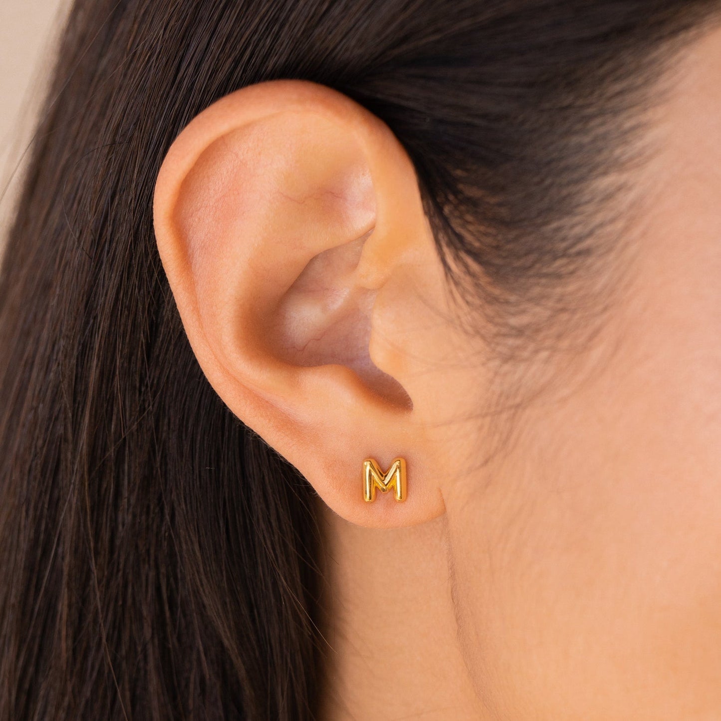 Personalized Elegance: Initial Charm Earrings
