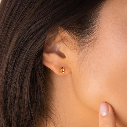 Personalized Elegance: Initial Charm Earrings