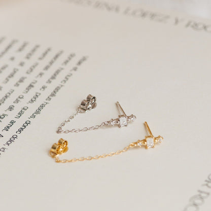 Florence Diamond Chain Earrings