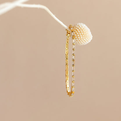Claudia Baguette Tennis Bracelet: Contemporary Elegance