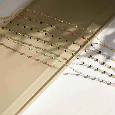 Groovy Beaded Charm Station Necklace