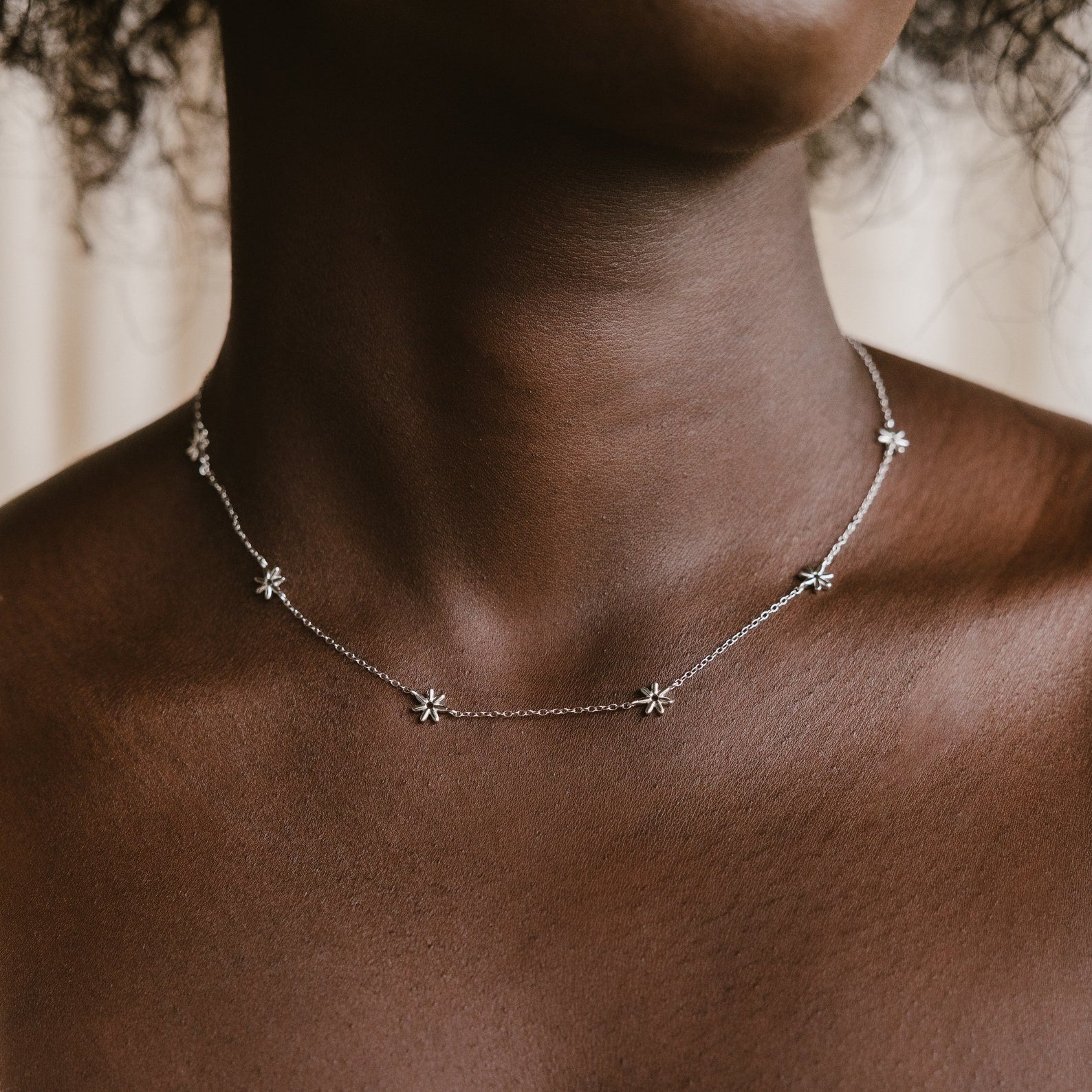 Flower Child Necklace Sterling Silver